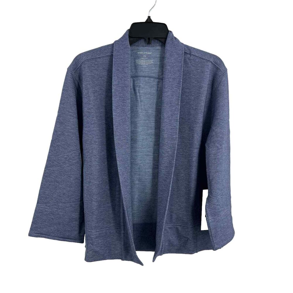 Ministry of Supply Womens Merino Poly Fusion Terry Cardigan All Season XS‎ New